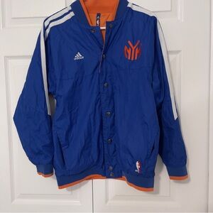 Adidas Blue and Orange NBA NY Knicks Jacket
